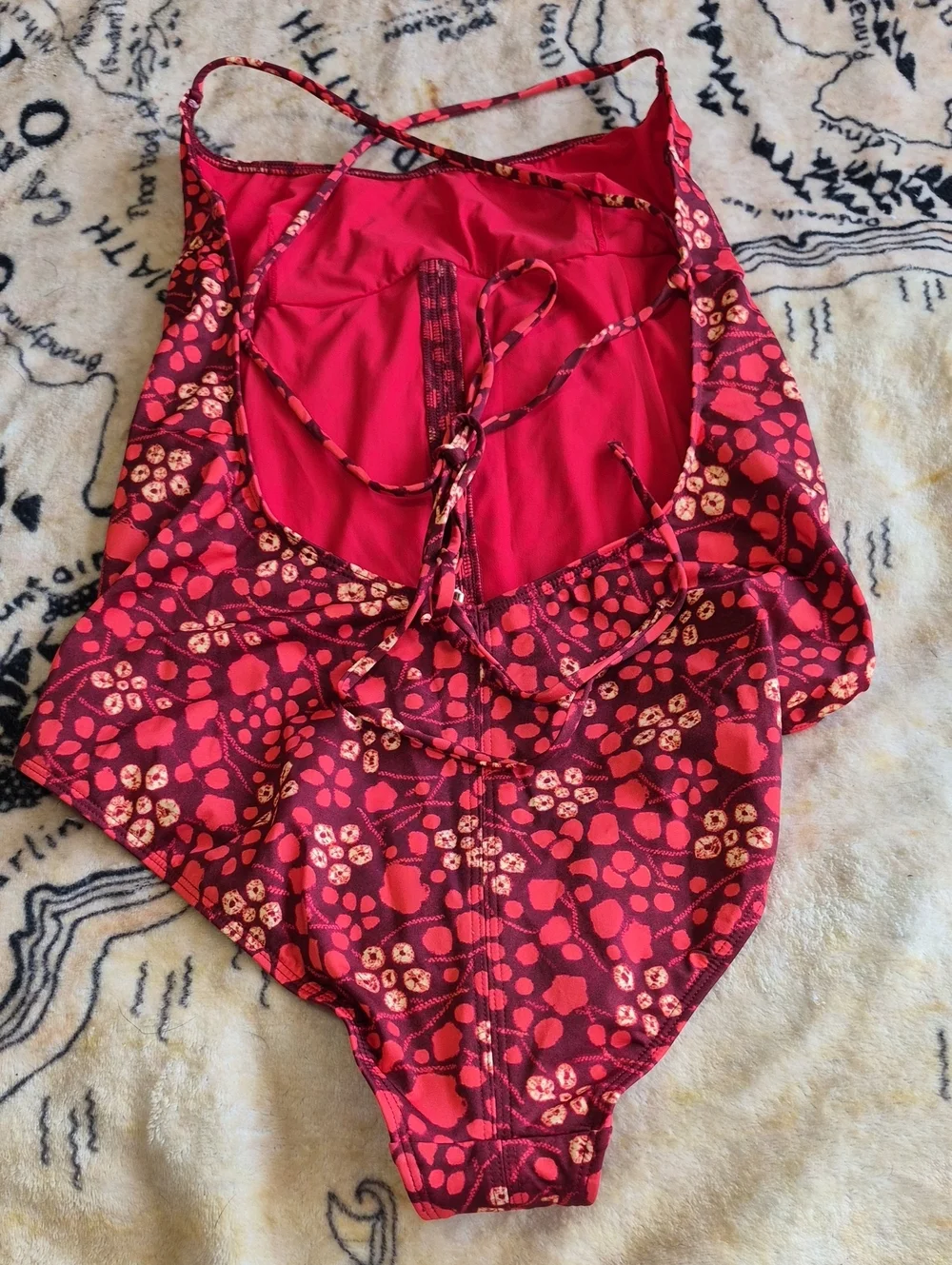Ulla Johnson Positano Maillot One Piece Swimsuit Size L Coral NWT
